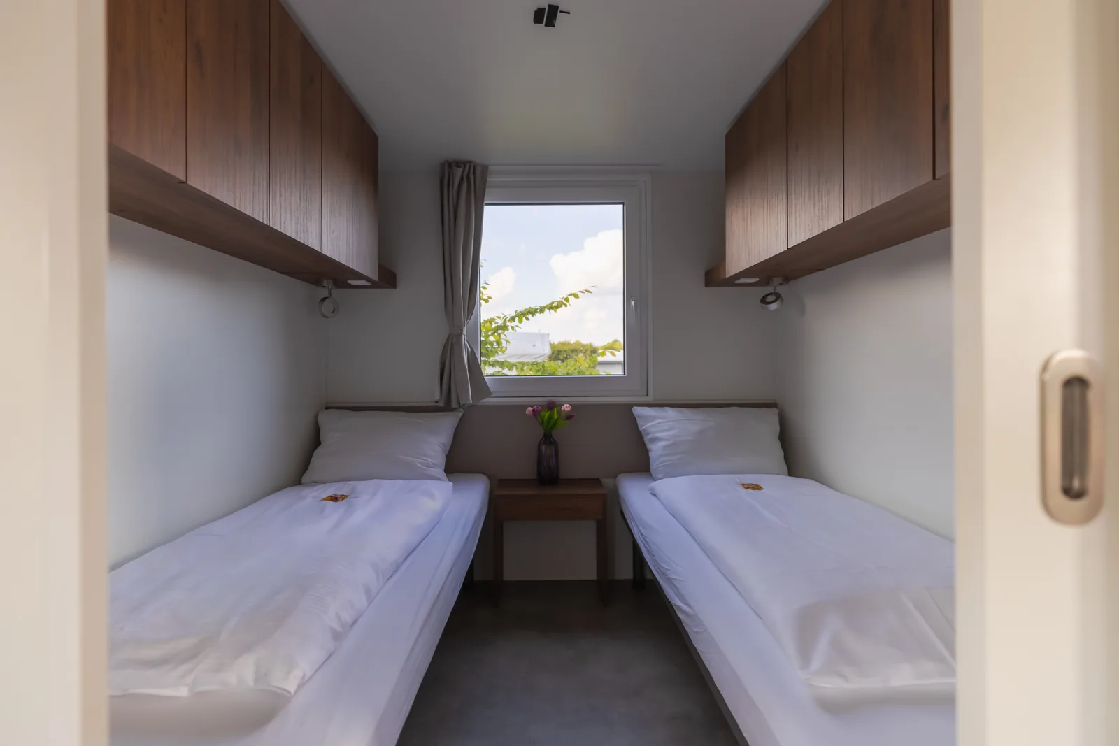 Zweibettzimmer in einem Mobilheim