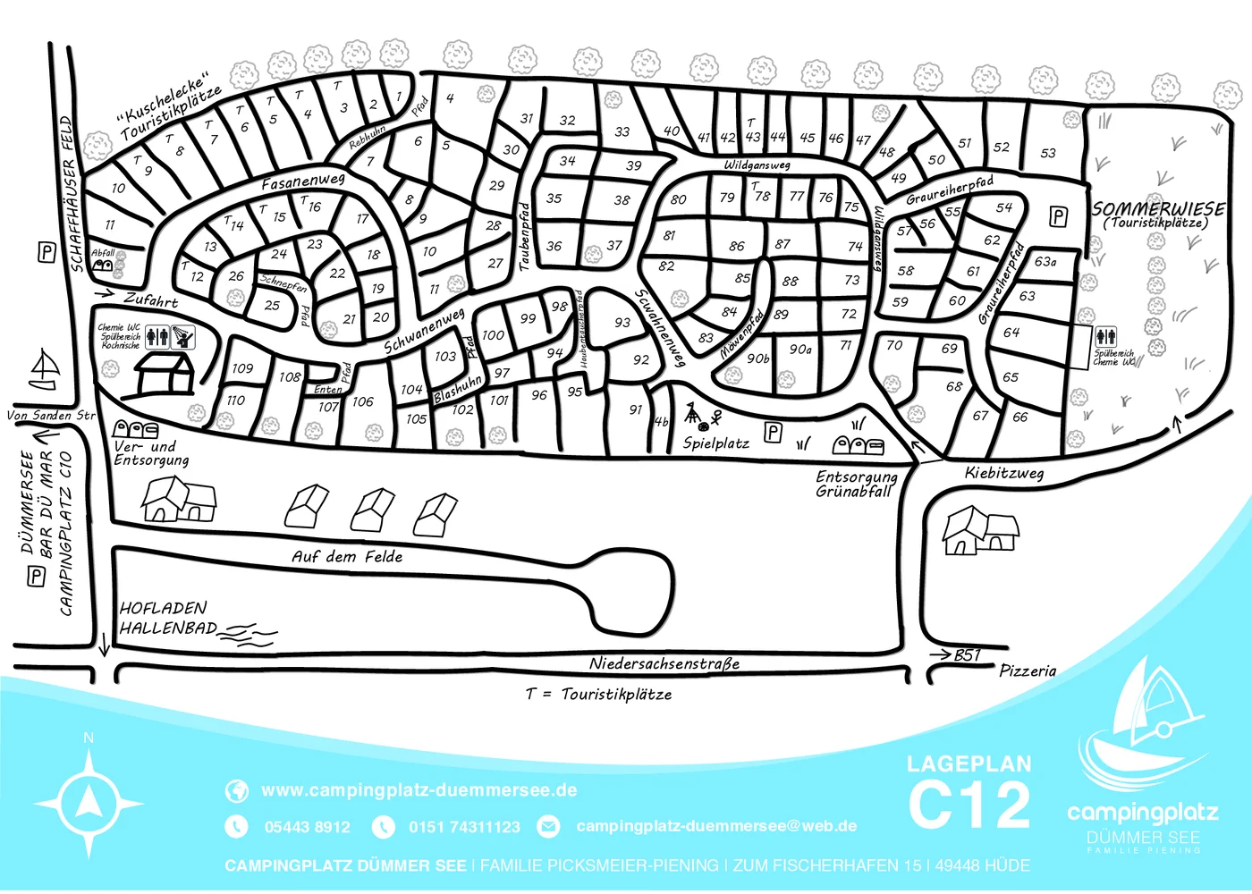 Vorschau des Lageplans von Campingplatz C12